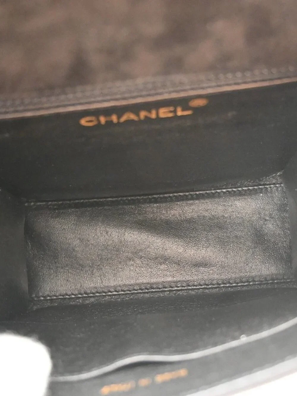 Best08 Chanel Black Suede Handbag KQ01804